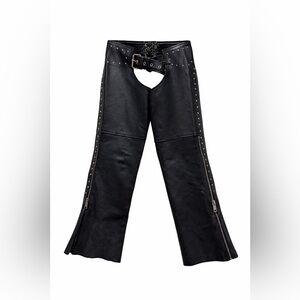 Motorcycle Season is here! UNIK Premium Genuine Leather Biker Studded Moto Chaps